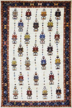 Handmade Carpet Persian Gabbeh Lori Wool 219X141