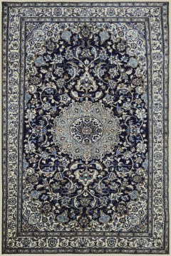 Handmade Carpet Persian Nain Wool-Silk 156X251