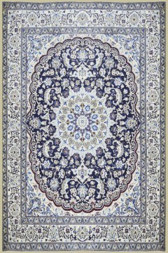 Handmade Carpet Persian Nain Wool-Silk 240X202