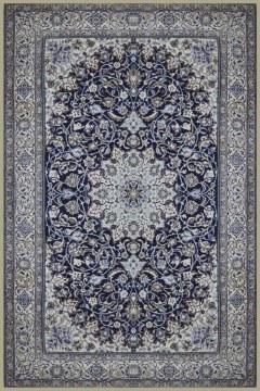 Handmade Carpet Persian Nain Wool-Silk 260X156