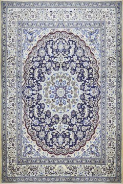 Handmade Carpet Persian Nain Wool-Silk 256X199
