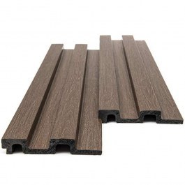 Πάνελ Τοίχου Εσωτερικού Χώρου Ps Με 3D Πηχάκια Residence 44 12,2x2,1x290cm Brown-Oak New Plan OAK-BROWN