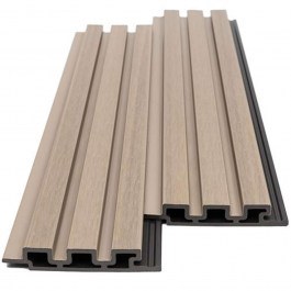 Πάνελ Τοίχου Wpc 2ης Γενιάς Με 3D Πηχάκια 5520 14,7x2,5x290cm Antique New Plan ANTIQUE