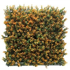 Συνθετικό Διακοσμητικό Πάνελ Φυλλωσιάς Berlin 50x50cm A012 Buxus Green-Orange New Plan