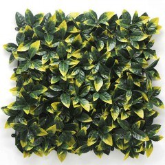 Συνθετικό Διακοσμητικό Πάνελ Φυλλωσιάς Berlin 50x50cm A017 Photinia Green-Yellow New Plan