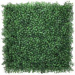 Synthetic Decorative Foliage Panel Berlin 50x50cm A146 Boxwood Green New Plan