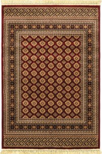 Σετ Χαλίά Κρεβατοκάμαρας 3Τμχ. Persia 7838 Burgundy Με Κρόσσι NewPlan