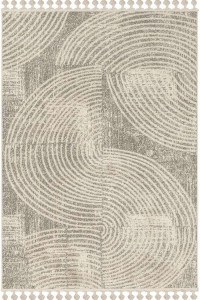 3 Piece Bedroom Carpet Set Gala 12092B Ecru-Grey New Plan