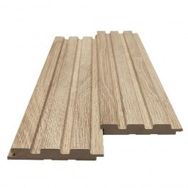 Πάνελ Τοίχου Mdf Με Πηχάκια 3D 501050 Beat St 16mm 11,9x275cm Sonoma-Oak New Plan SONOMA-OAK