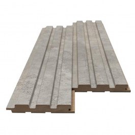 Πάνελ Τοίχου Mdf Με Πηχάκια 3D 504070 Beat St 16mm 11,9x275cm Chicago Concrete New Plan CONCRETE