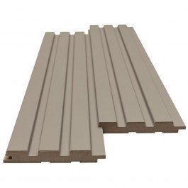 3D Slat Mdf Wall Panel 506090 Beat Dl 16mm 11,9x275cm Sand-Grey New Plan SAND-GREY