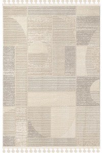 3-Piece Bedroom Carpet Set Gala 13218A Beige-Grey 66X510 NewPlan