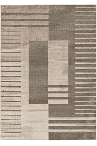 3-Piece Bedroom Carpet Set Lux 3069/27 Brown-Cream 67X510 NewPlan