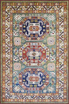 Handmade Carpet Pakistan Kazak Wool 196X178