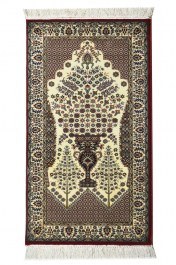 Carpet Bath Mat Wool Oriant 1009 Red-Beige 080X160 RED-BEIGE