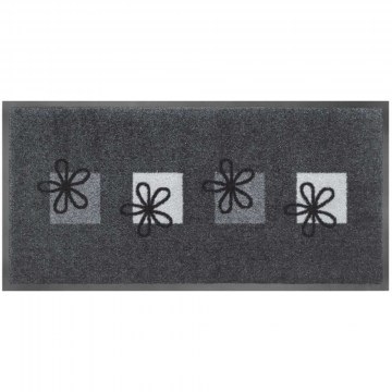 Πατάκι Εισόδου Emotion Xs 527 Flowers 40X80cm Grey Sdim