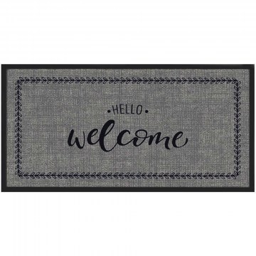 Πατάκι Εισόδου Emotion Xs 495 Hello Welcome 40X80cm Grey Sdim