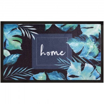 Entrance Mat Image 065 Home Leaves 45X75cm Turquoise-Green Sdim
