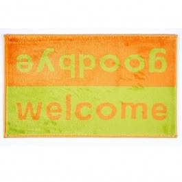 Πατάκι Εισόδου Fashion Welcome 40X67cm Lime Green-Orange Sdim GREEN-ORANGE