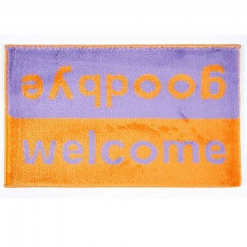 Πατάκι Εισόδου Fashion Welcome 40X67cm Purple-Orange Sdim