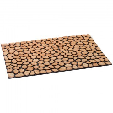 Πατάκι Εισόδου Ecomat 040 Tree Rings 45X75cm Beige Sdim