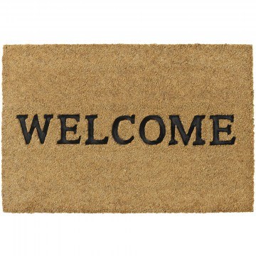 Πατάκι Εισόδου Ruco Embossed Rubber 003 Welcome 40X60cm Beige-Black Sdim
