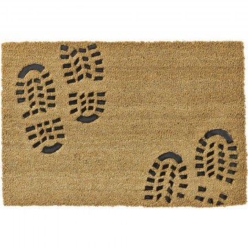 Πατάκι Εισόδου Ruco Embossed Rubber 002 Rubber Foot 40X60cm Beige-Black Sdim