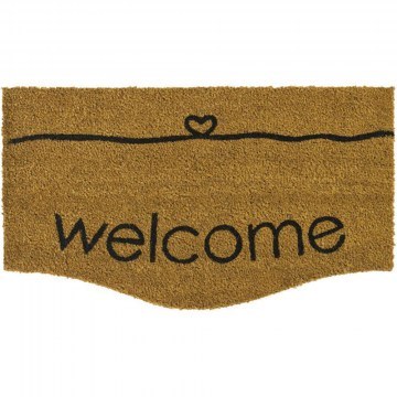 Entrance Mat Trend Curve 807 Welcome Heart 40X70cm Beige Sdim