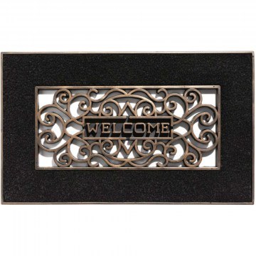 Πατάκι Εισόδου Mathara 001 Welcome 45X75cm Black Sdim