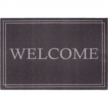 Entrance Mat Mondial Welcome Lines 063 50x75cm Anthracite Sdim
