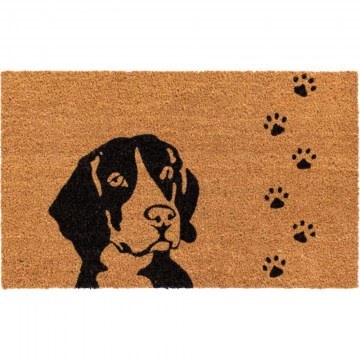 Entrance Mat Ruco Print Dog 348 45x75cm Natural-Black Sdim