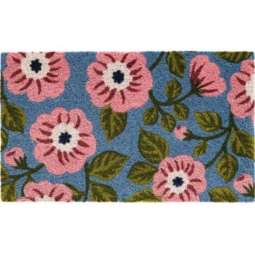 Πατάκι Εισόδου Ruco Print Flowers 646 45x75cm Blue-Pink Sdim