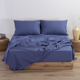 Bed Sheet With Rubber Basic Indigo Nef-Nef INDIGO