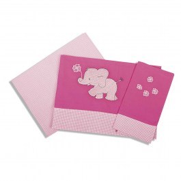 Baby Bed Sheets Set Baby Elephant 122 Dim FUCHSIA