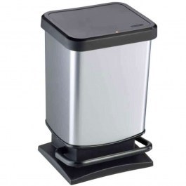 Κάδος Απορριμμάτων Paso 06901.001 29x26,6x45,7cm 20lt Silver SILVER