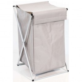 Καλάθι Απλύτων Υφασμάτινο 05076.004 Με Στηρίγματα Αλουμινίου Grey GREY