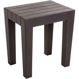 Σκαμπό Πλαστικό Lombok 06504.001 - 4436500 38x29x41cm Brown BROWN