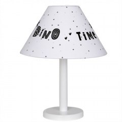 Επιτραπέζιο Φωτιστικό Παιδικό - Πορτατίφ Dino Ε27 max 60W 40x29cm White-Black Funna Baby