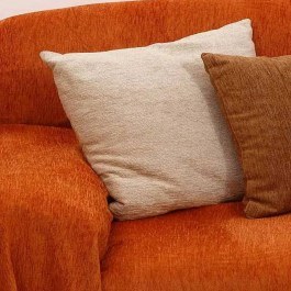 Μαξιλαροθήκη Σετ Ζακάρ Σενίλ 1300 Terracotta Anna Riska TERRACOTTA