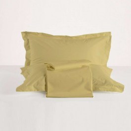 Pillow Cases Set 2pcs True Col 1025 Mustard Kentia MUSTARD