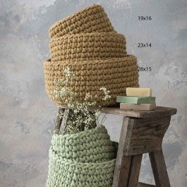 Basket 23x14 - Panier Mustard Beige Nima MUSTARD