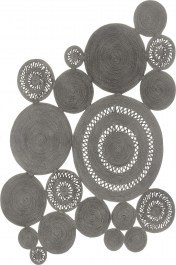 Χαλί Alyssa Patchwork Silver Carpet Couture SILVER-GREY