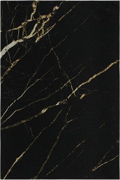 Carpet Sicily Marbre Black-Gold Carpet Couture