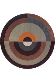Χαλί Vittoria 9780012/7121 Red-Grey Round Carpet Couture RED-GREY