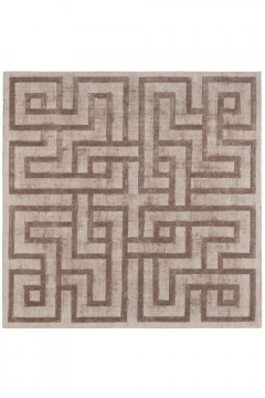 Carpet Labyrinth Mink Brown 200X200 Carpet Couture