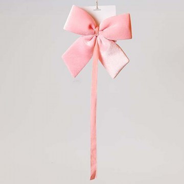 Φιόγκος Βελούδινος 600-47564 28cm Pink
