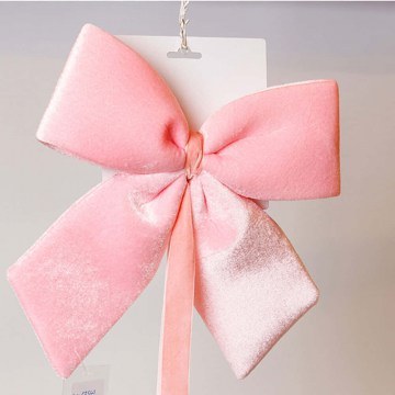 Φιόγκος Βελούδινος 600-47564 28cm Pink