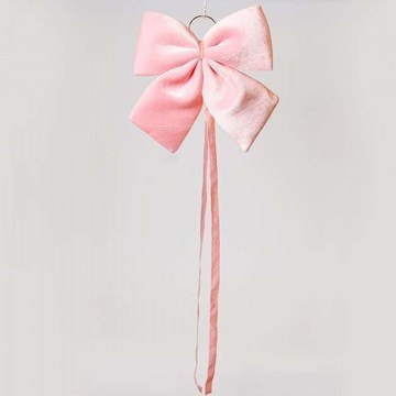 Φιόγκος Βελούδινος 600-47565 34cm Pink