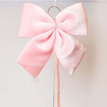 Φιόγκος Βελούδινος 600-47565 34cm Pink