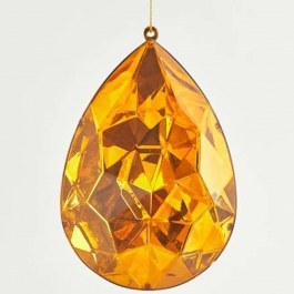 Christmas Ornament Tear 600-44094 10x6x15cm Amber AMBER